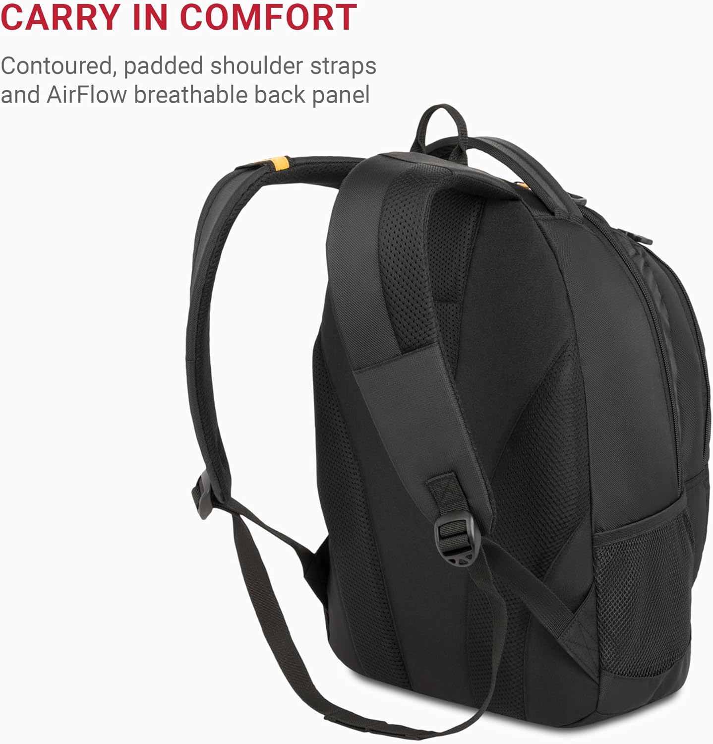 SwissGear 1186 Bungee Backpack, Grey (Laptop Version), 17.75 inch