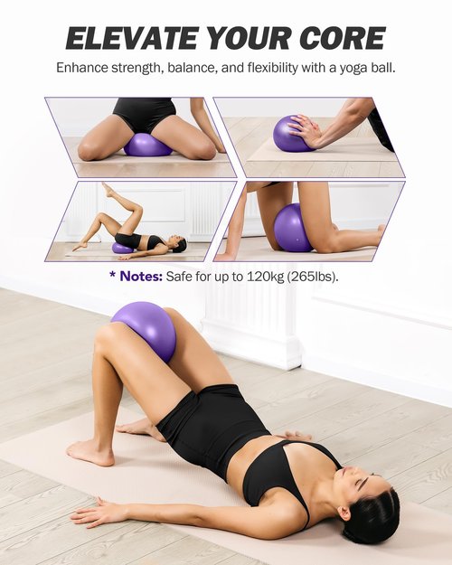 ALongSong Upgraded Pilates Bar Kit with Heavy Resistance Bands 30/40/50lbs with Yoga Ball for Home Gym Workout Exercise Pilates Equipment Strengthen Muscles Flexibility Body Shaping