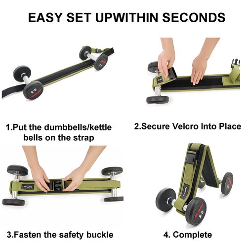 Dumbbell Hip Thrust Belt,Thick Padding Booty Belt for Hip Thrust,Dumbbell Belt for Hip Thrust,Glute Trainer and Booty Builder Green
