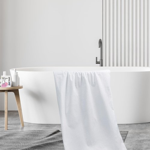 Professional-Grade Paper Plastic Bag Packaging, 1pc Disposable Bath Towels, 55 x 27.5 Inches, Lightweight, Absorbent, Quick-Drying for Travel, Hotel, Camping, Swimming, Spa