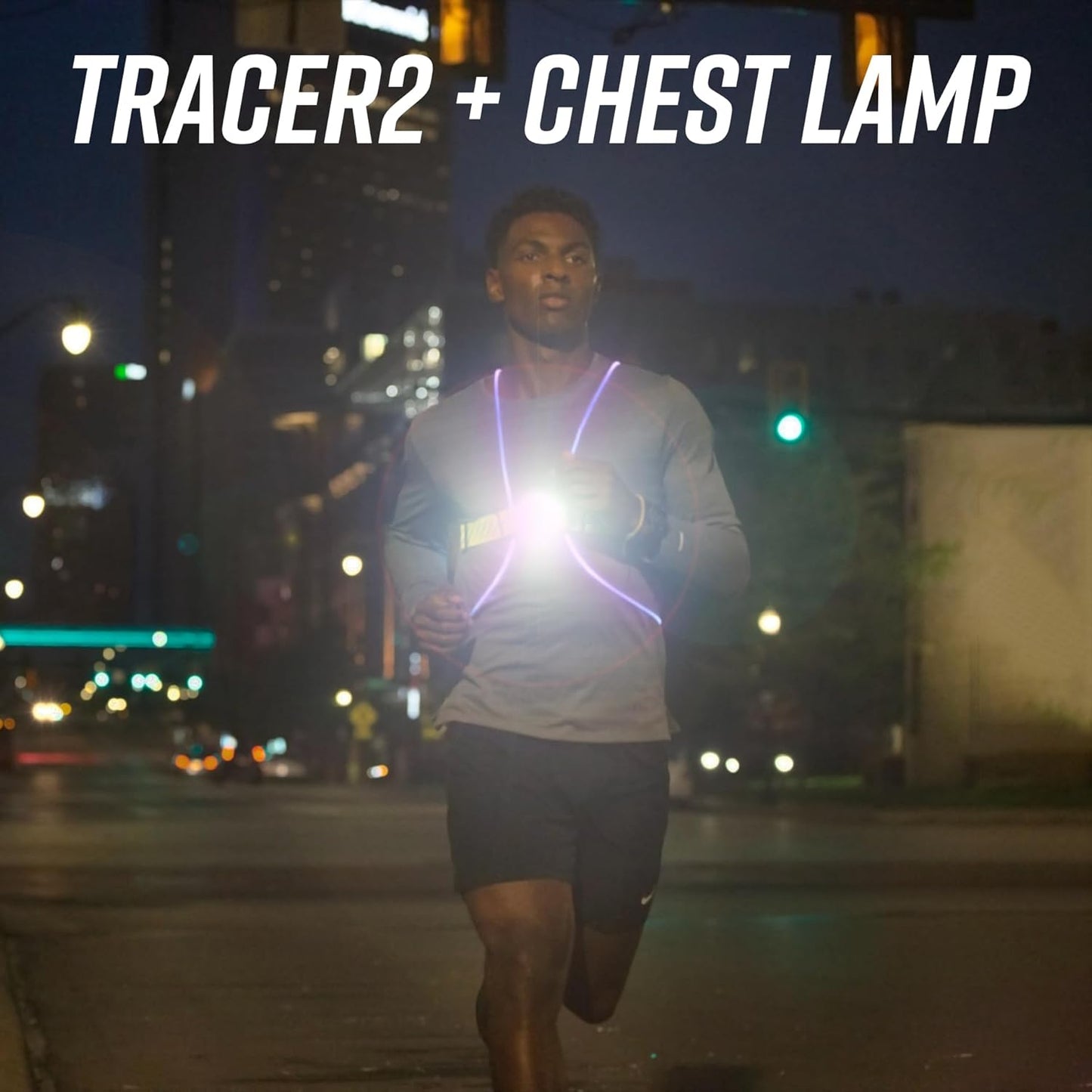 Tracer2 Reflective Running & Cycling Vest - Multicolor Illuminated, Rechargeable, Waterproof