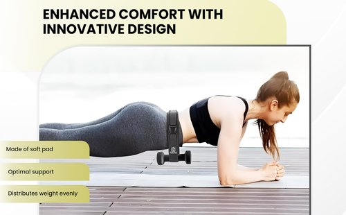 TUUTIE Hip Thrust Machine Hip Thrust Belt - Adjustable Ergonomic Design for Glute Activation, Safe Weight Distribution for Hip Thrust and Versatile Exercise Adaptability