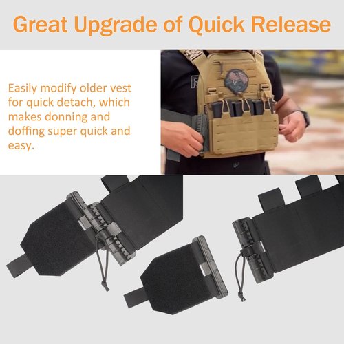 awagas Quick Release Tactical Outdoor Straps for Adult Vest Quick Release Buckle Set Fast Fit Side Belt Cummerbund Straps
