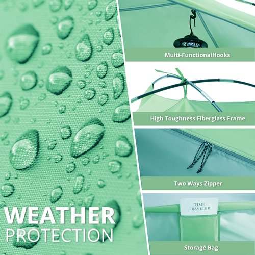 CAMEL CROWN Beach Tent Anti-UV Portable Sun Shade Shelter for 2/3 Person