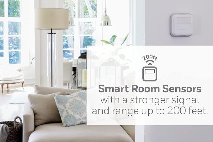 Honeywell Home T9 WiFi Smart Thermostat with 1 Smart Room Sensor, Touchscreen Display