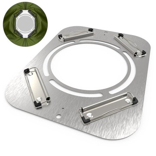 HIKERBRO Stove Jack Kit - Clip On Hot Tent Stove Jack, Stainless Steel Pipe Protector, Chimney Hole for Bell Tents, Yurts, Canvas Tent, Camping Stove Accessories