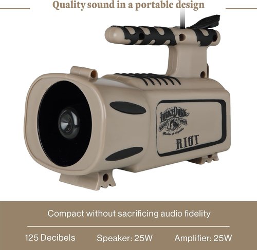 Lucky Duck Riot Electronic Predator Call with Remote and Decoy