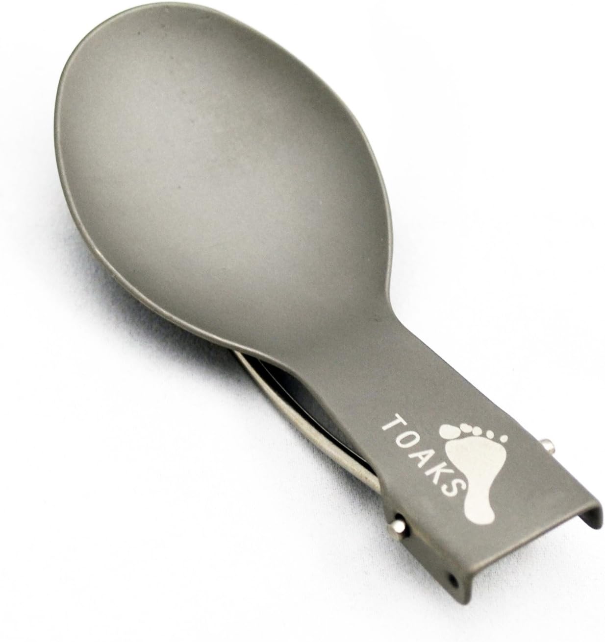 TOAKS Titanium Folding Spoon - Lightweight, Portable Camping Utensil for Outdoor Adventures