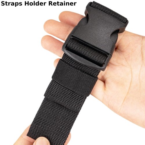 Elastic Belt Keepers for Duty Belt, Backpack Strap Keeper Strap Organizer Strap Holder for Men, Nylon Webbing Keeper Belt Loop Keeper,Tactical Belt Keepers 1.5 inch for 1.5"-2" Wide Belts (6, Black)