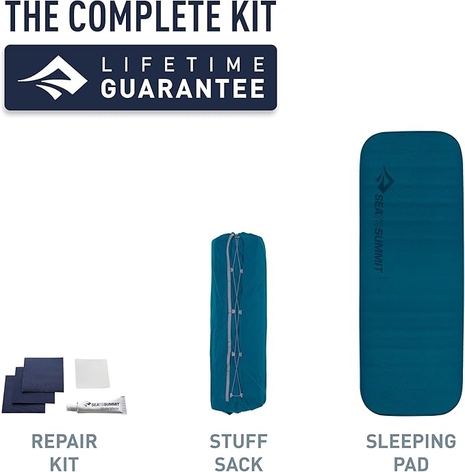 Sea to Summit Comfort Deluxe Self-Inflating Foam Camping Mattress, Large (79 x 29 x 4 inches)
