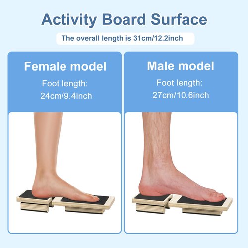 DiDiBirDi 2 PCS Ankle Balance Board Set，Ankle Foot Strengthener Exerciser - Rotatable Stability Trainer with Textured Surface for Exercise & Coordination