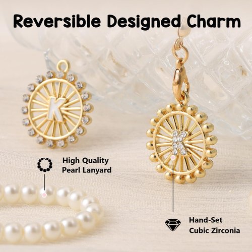 3PCS Cup Accessories Compatible with Stanley - Straw Cover for 30&40 Oz Tumbler 10mm Silicone Straw Topper, Initial Charms Chain for Handle and Letter Sticker Decorations-K