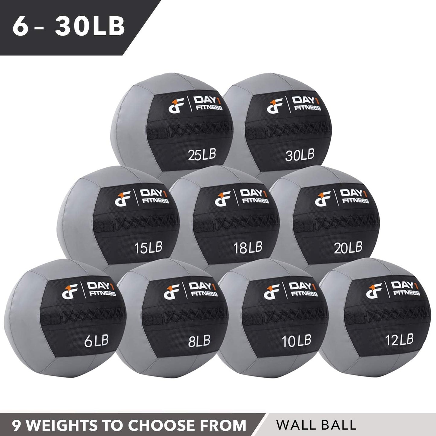 Soft Wall Medicine Ball 30 Pounds - Exercise,Rehab, Core Strength, Large Durable Balls for TRX, Floor Exercises, Stretching