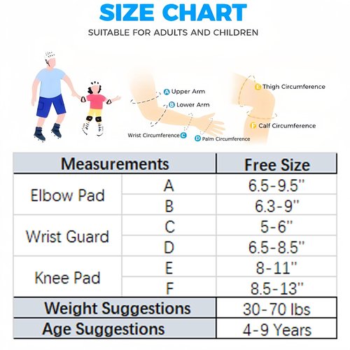 SONKE Kids/Youth Protective Gear Set, Child Knee Pads Elbow Pads Wrist Guards for 4-9 Years Set for Roller Skating, Cycling, Skateboarding, Scooter Riding Sports (Pink)