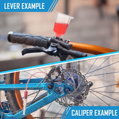 WINFAVO Bike Brake Bleed Kit: for Shimano & Tektro Hydraulic Disc Brakes, Including High Performance Mineral Brake Fluid (100ml)