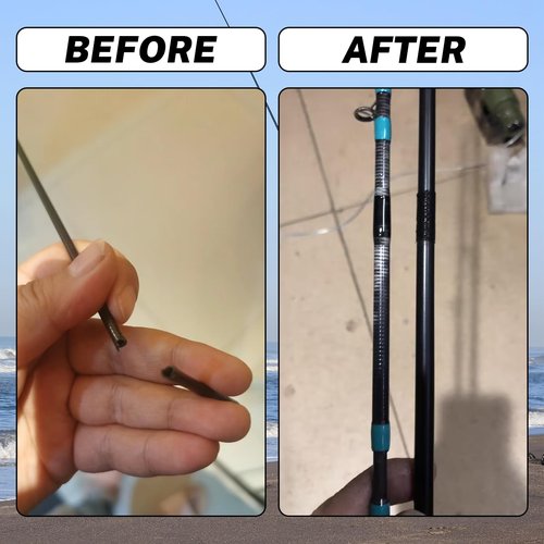 Carbon Fiber Rod Fishing Rod Sticks Repair Kit for Freshwater & Saltwater Broken Fishing Pole Repair Fishing Rod Blanks for Baitcasting Rods Spinnning Rods Repair Fishing Rod Building Supplies