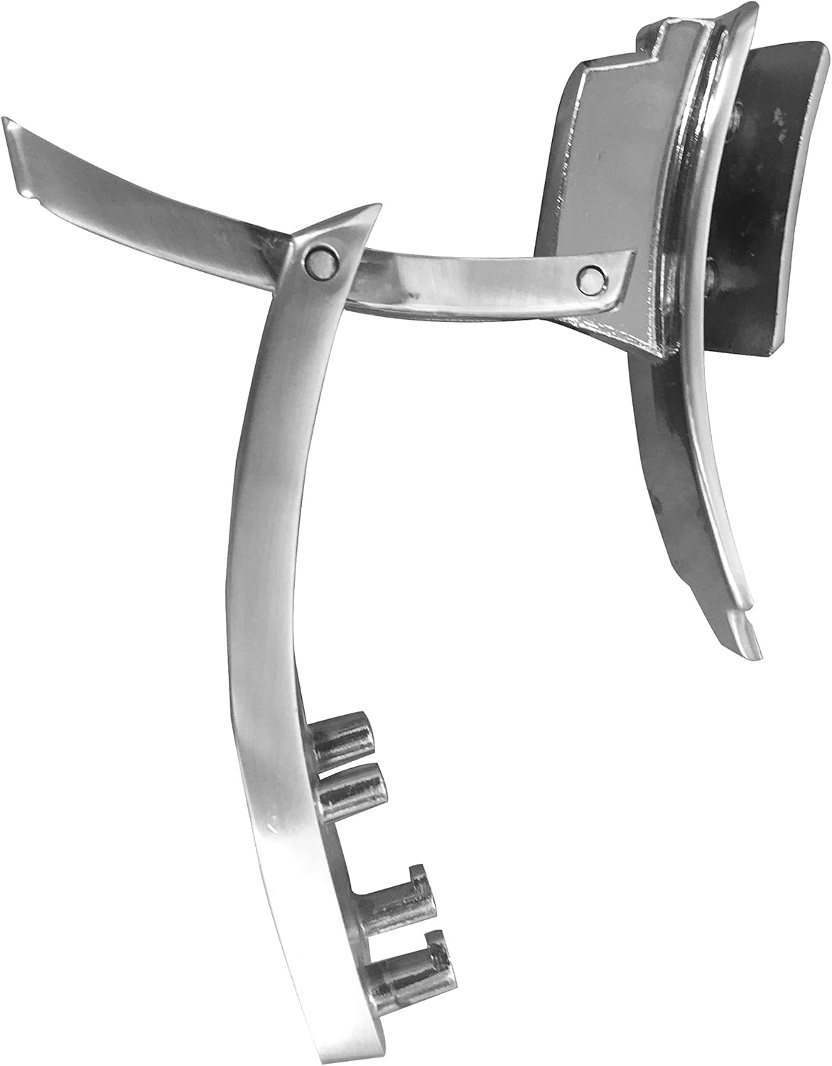 Replacement Lever Buckle for 13MM Thick Powerlifting Lever Belts by Grip Power Pads Weightlifting Belt in Chrome Colors with Embossed LOGO