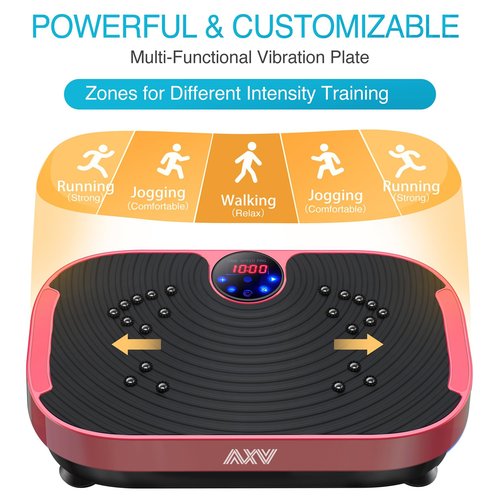 AXV Vibration Plate Exercise Machine Whole Body Workout Vibrate Fitness Platform for Home Gyms Workout