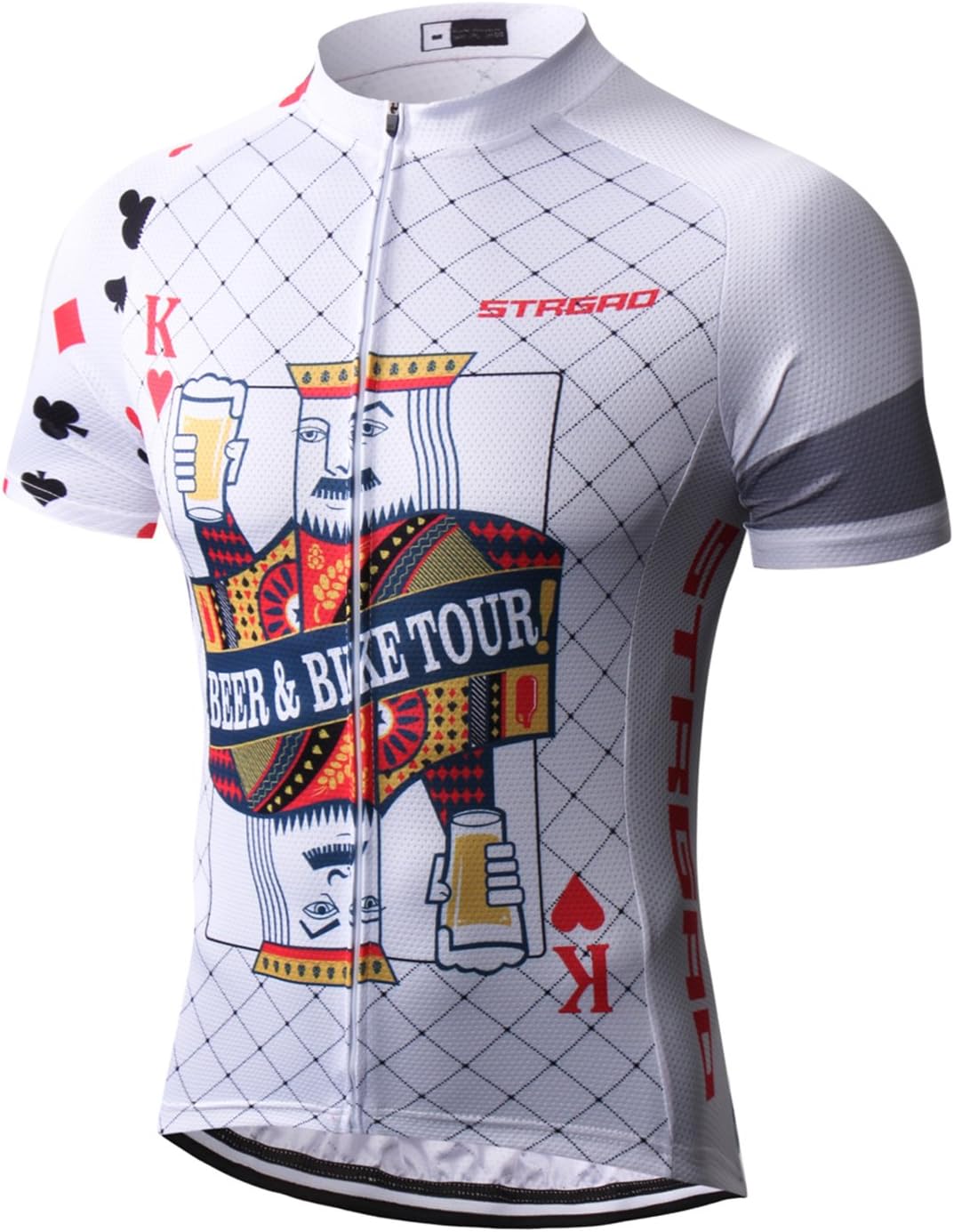 Strgao Men's Cycling Jersey Bike Short Sleeve Shirt