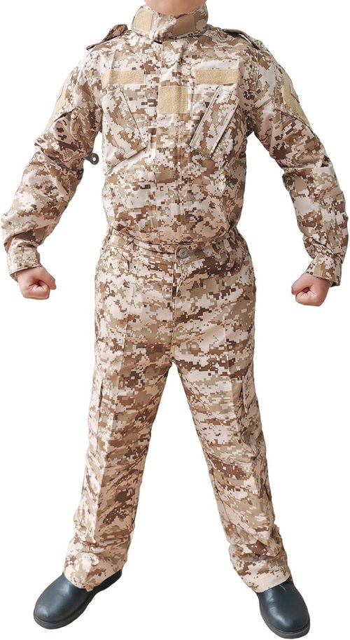 H World Shopping Tactical Airsoft Kids Clothing Children BDU Hunting Military Camouflage Combat Uniform Suit