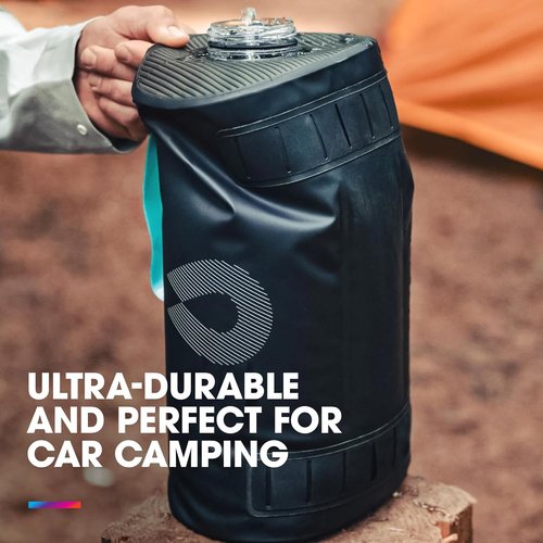 Hydrapak Expedition - Collapsible BPA & PVC Free Water Storage Bag (8L/270oz) - Chasm Black