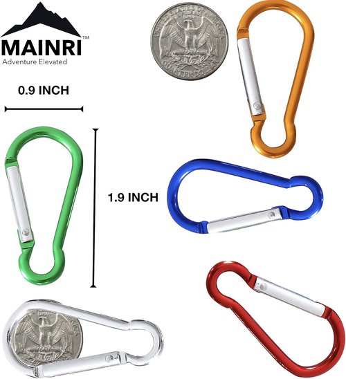 Carabiner Clip Keychain Small Carabiner Mini Carabiner Spring Aluminum Carabiner Outdoor Caribeaners Small Keychain Carabeaner Ring Carabiner Keychain Bulk Mini Keychain Clip