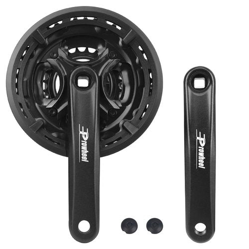 ZUKKA Bicycle Crankset Square 42-34-24 Teeth for 3x6/7/8 Speed 170mm for Mountain Bike Transmission Square Gear