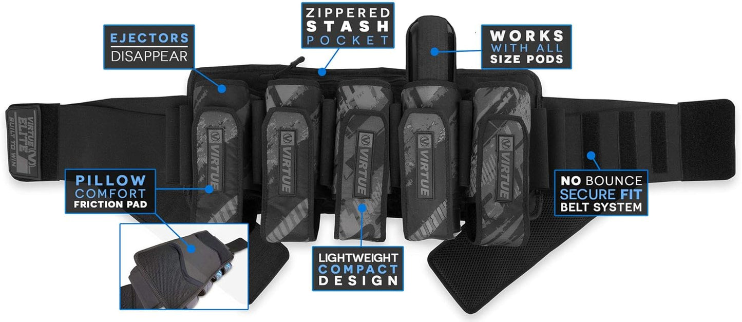 VIRTUE Elite 4+7 Paintball Harness Pod Packs