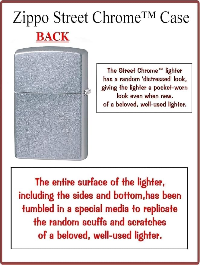 Zippo Lighter-Leaf Shamrock Clovers Lucky Street Chrome Windproof Lighter #Z5530