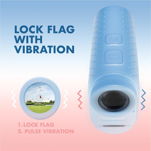VOVEX Vista – Golf Rangefinder with Slope & Vibration, Rechargeable, Magnetic Mount, Lightweight & Compact – Golf Gift for Men, Women, Beginners & Seniors – Tournament Legal