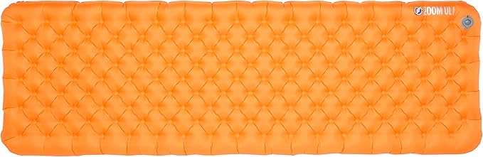 Big Agnes Zoom UL Insulated Sleeping Pad, Regular, Amber Glow, (20X72) - Ultralight, Compact, 3-Season Sleeping Pad for Backpacking