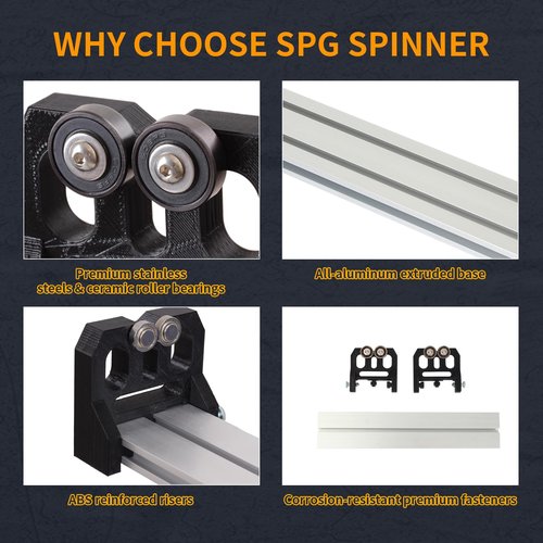 SPG Archery Arrow Spinner Spin Tester, Arrow Roller Straightness Squaring Tool Arrow Balance Checker Cutting Tool Bow and Arrow Accessories for Checking Arrows