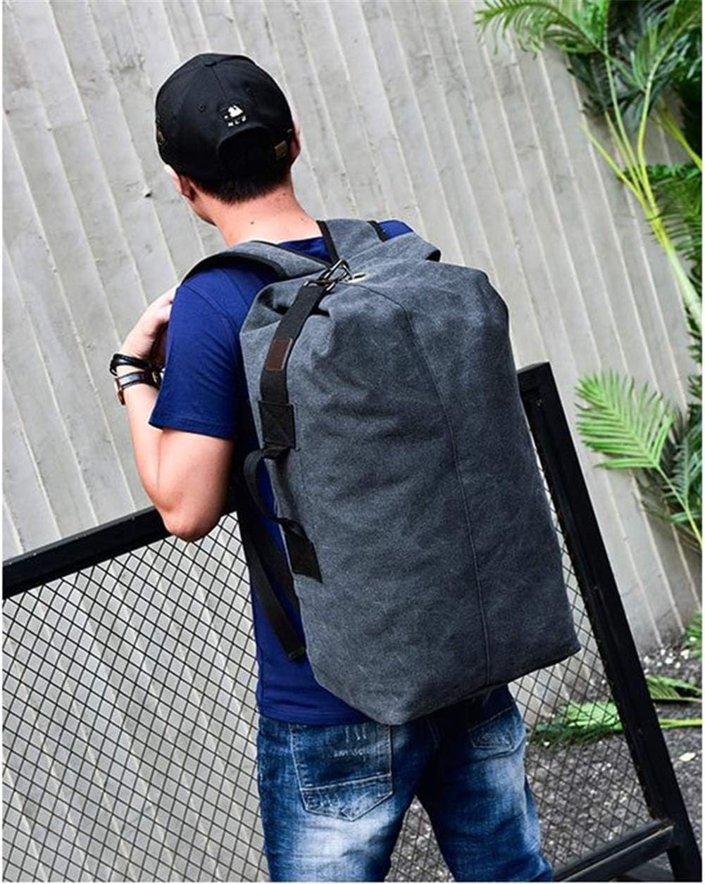 Military Duffel Bag Top Load Double Strap Canvas Backpack Army Travel Big Size