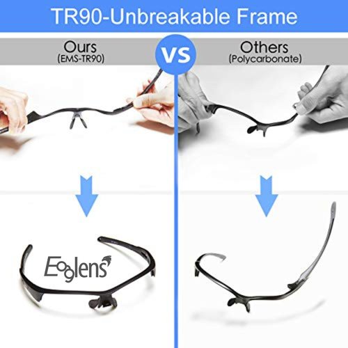 Outdoor Sports Polarized Sunglasses for Men and Women, TR90 Frame, UV400 Protection, With Case, for Fishing Golf Hiking and Cycling