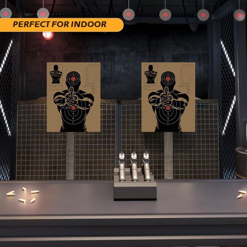 DEZIBOX Shooting Targets Cardboard 17.24x13.3 Inch, Thick Cardboard Targets for Shooting Range, Silhouette Paper Target for Indoor and Outdoor Practice