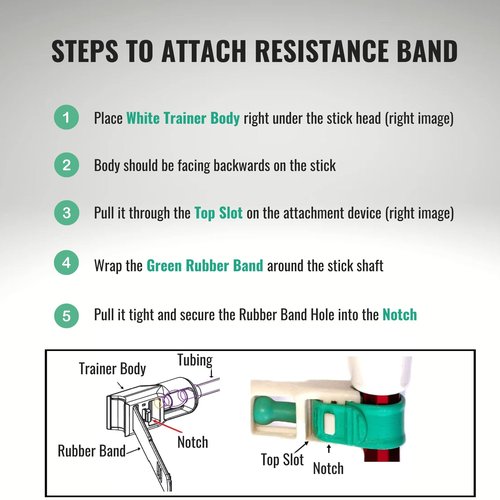 B-Lax Blast Lacrosse Resistance Band – Solo Training Aid for Shot Power, Core Strength & Accuracy – Lacrosse Training Equipment & Accessories for Boys, Girls, Youth & Adults