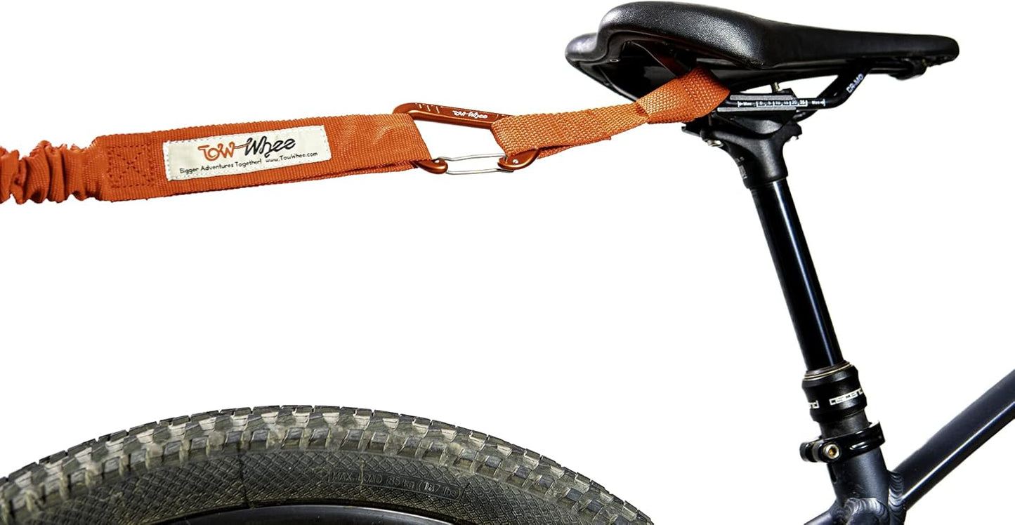 Quick Loop with Carabiner - Quickly Attach Adventure Tow Bungee to Any Bike Handlebar or Seat