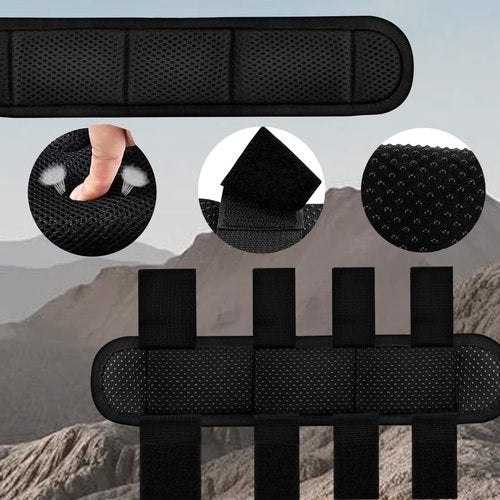 ZINMARK 2Pcs Shoulder Strap Pad, Backpack Strap Pads, Shoulder Pads Cushions for Tactical Vests, Laptop Bags, Messenger Bags, Briefcases, Luggage, Tool Bags, Travel Bags etc, Black