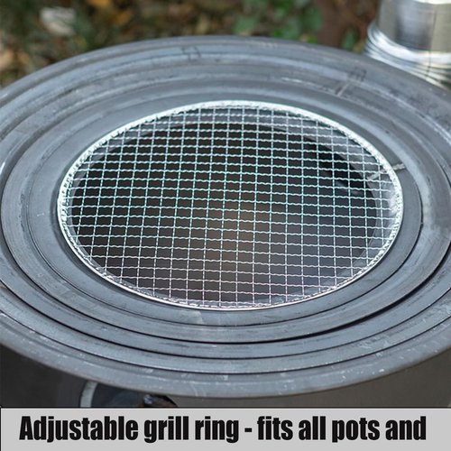 LITAITAI Wood Burning Stove,WoodStove With Chimney Pipes,Small Camping Wood Stove With Anti-Spark and Adjustment Pipe,Hunting,fishing,Cooking,Heating,Drying Clothes Hot Tent Stove(52cm/20.4in)