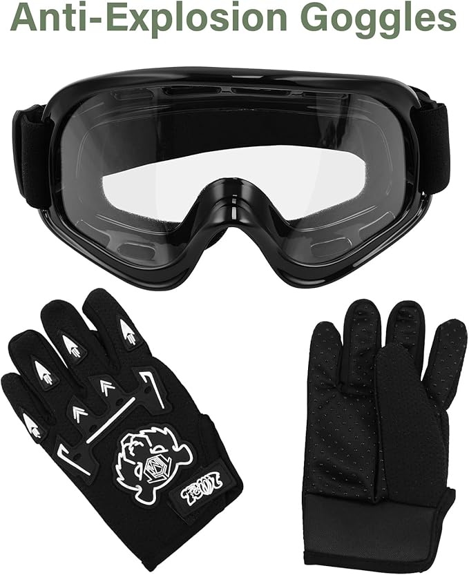 TCT-MOTORPARTS DOT Youth Kids Motocross ATV Helmets Offroad Street Dirt Bike Go-Kart BMX MX Full Face Helmet Forest X-Large Size
