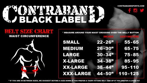 Contraband Black Label 4040 5in Foam Padded Weight Lifting Belt w/Hook & Loop - Perfect Heavy Duty Back Support for Weightlifting Bodybuilding Powerlifting - Men & Women