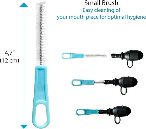 InnerFit Hydration Bladder Cleaning Kit - 5 in 1 Water Bladder Cleaning Kit for Universal Bladders - 3 Brushes - 1 Collapsible Frame - 1 Carrying Pouch