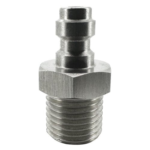 HMKUGO M12x1.25 Male Thread PCP Paintball Charging Fittings, Stainless Steel 8mm Quick-Disconnect Plug Adapter