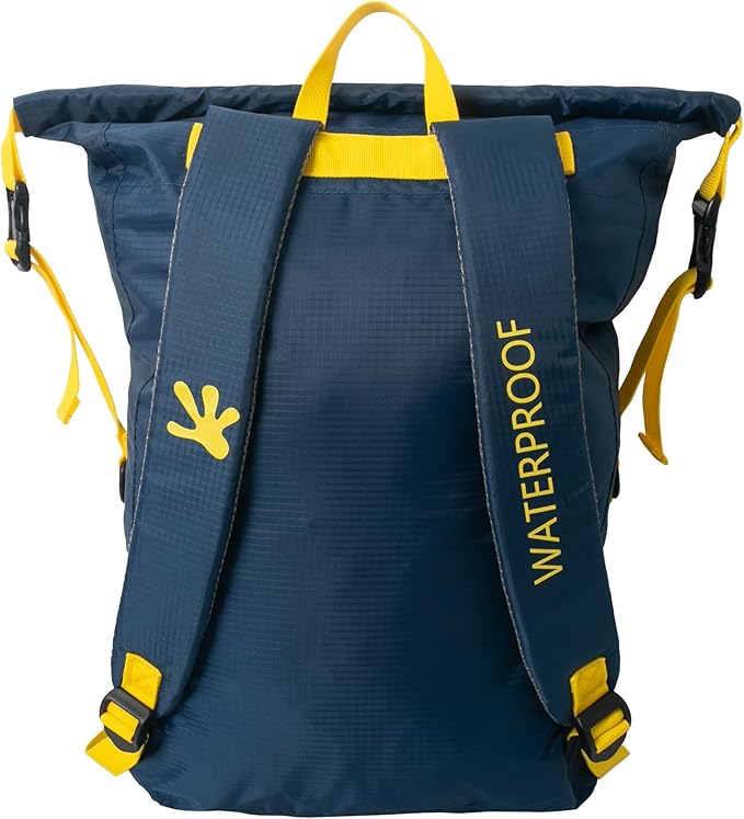 geckobrands Lightweight 30L Waterproof Backpack - Lightweight Watertight Outdoor Bag Hiking Traveling Light Water Activities