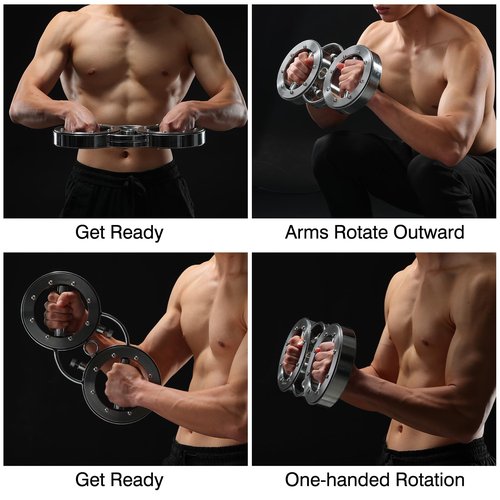 Stominax Rotator 2.0 Upper Body Strength Training System, Resistance Adjustable Spinning Burn Rotator Machine, Wt 18 Lbs, Portable Training for Fitness, Combat and Rehab
