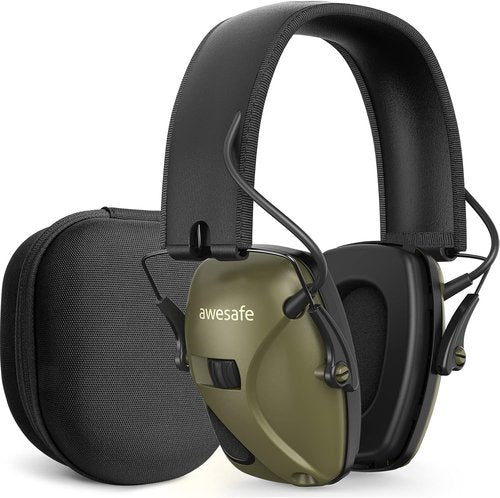 awesafe Electronic Shooting Ear Protection-NRR 24dB Noise Reduction Headphones for Hunting & Gun Range Use
