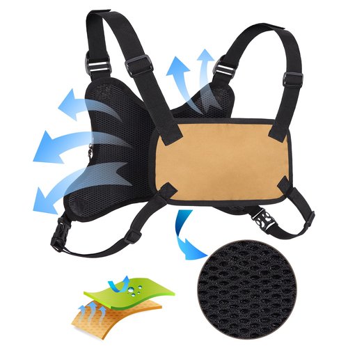 Lorpect Sports Chest Bag, Lightweight Running Chest Pack, Running Vest Bag With Phone Holder For Workouts Running
