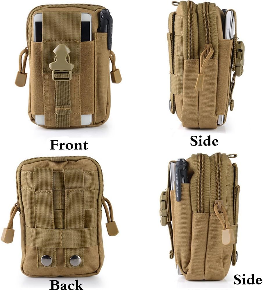 Small Multi-Purpose Poly Tool Holder EDC Pouch Waist Bag Military Nylon Utility Tactical Molle Pack Camping Hiking Pouch