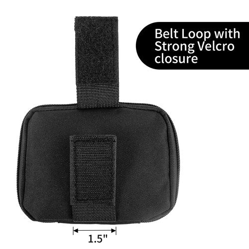 Duty Belt Gloves Pouch Latex Disposable Glove Holder Carrier Double Gloves Pockets Police Law Enforcement Officer Security Firefighter EMS EMT Paramedic First Responders Heavy Duty Bag