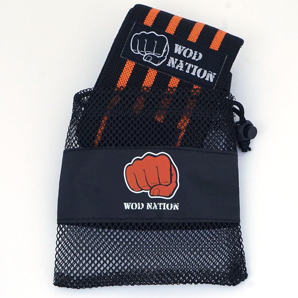 WOD Nation Wrist Wraps for Weightlifting & Strength Training – Professional Gym Straps w/Thumb Loop for Men & Women
